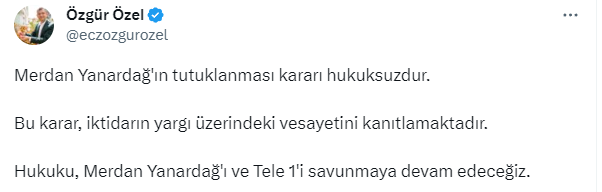 Kılıçdaroğlu, Yanardağ'ın tutuklanmasına tepki gösterdi