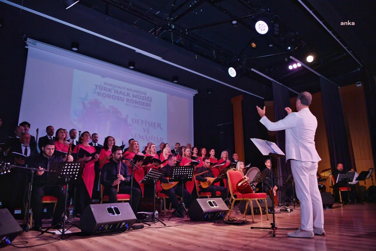 Konyaaltı Belediyesi Türk Halk Müziği Korosu Semah ve Deyişler Konseri Verdi