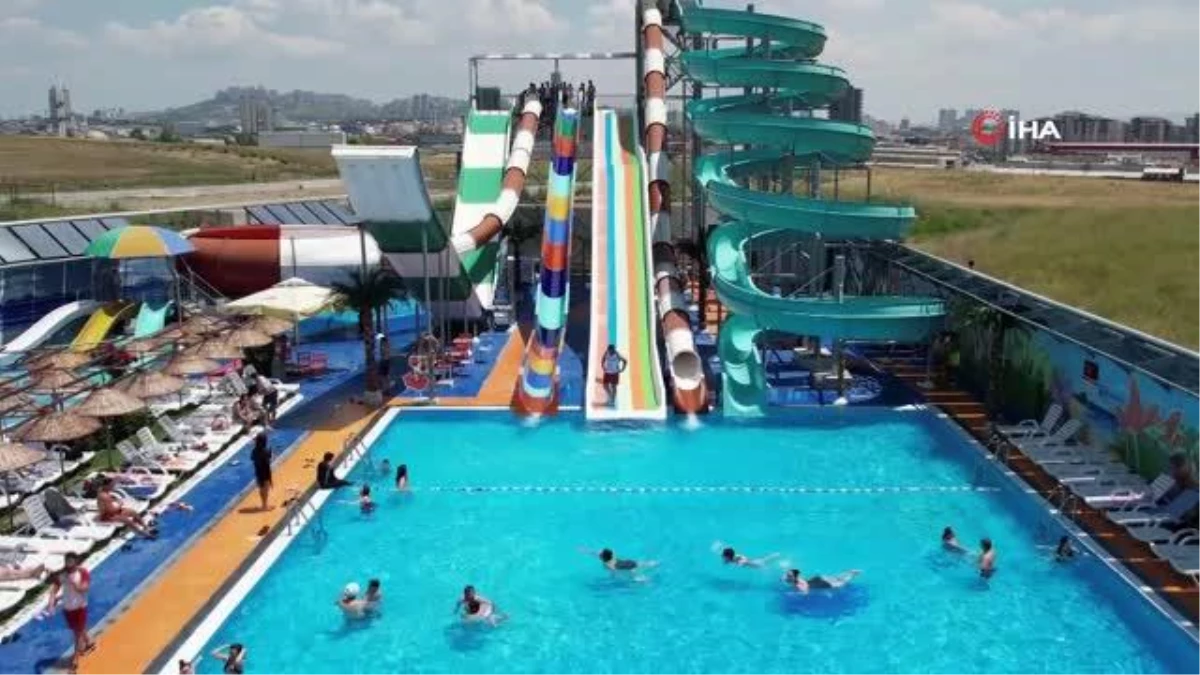 Ankaralılar Sıcak Havaların Tadını Aquaparklarda Çıkardı