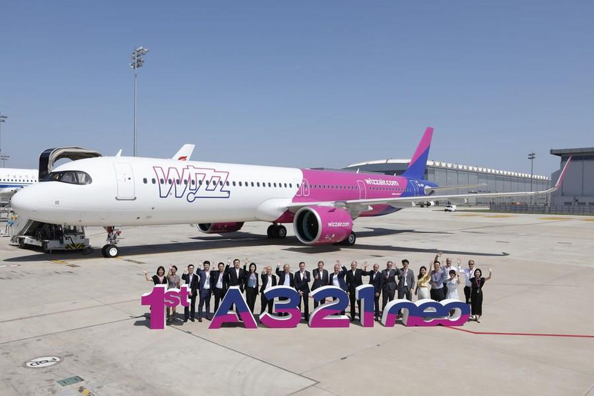 Airbus Çin\'de Montajı Yapılan A321neo Tipi Uçak, Macaristan\'a Teslim Edildi