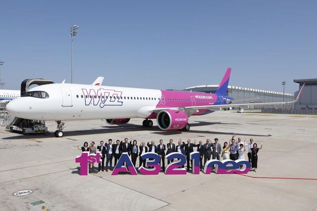 Airbus Çin'de Montajı Yapılan A321neo Tipi Uçak, Macaristan'a Teslim Edildi