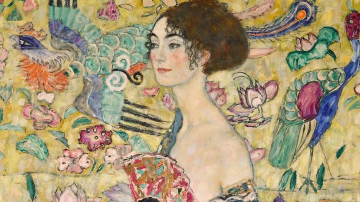 Gustav Klimt\'in Yelpazeli Kadın Portresi 85.3 Milyon Sterline Satıldı