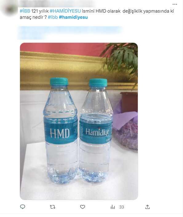 Hamidiye Su isim mi değiştirdi? Pet şişedeki HMD yazısı kafaları karıştırdı