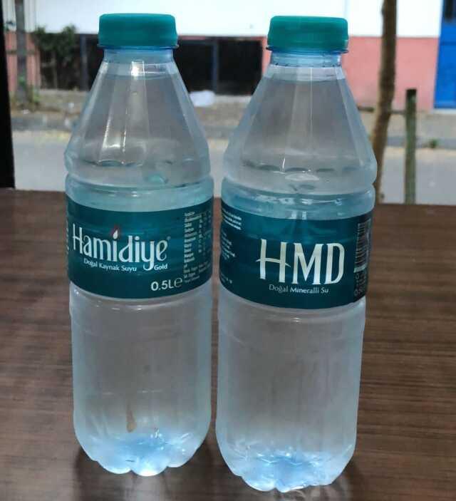 Hamidiye Su isim mi değiştirdi? Pet şişedeki HMD yazısı kafaları karıştırdı