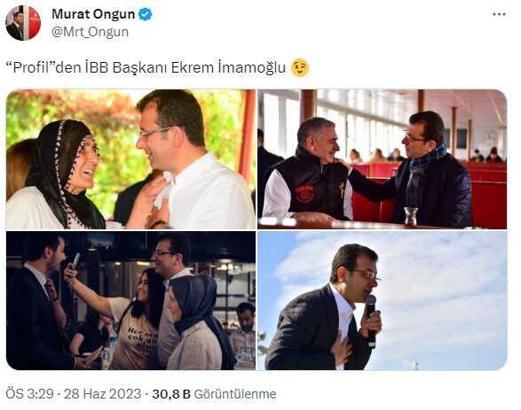 Kaftancıoğlu'nun Ekrem İmamoğlu hakkındaki 'profil' çıkışına, Murat Ongun'dan manidar gönderme