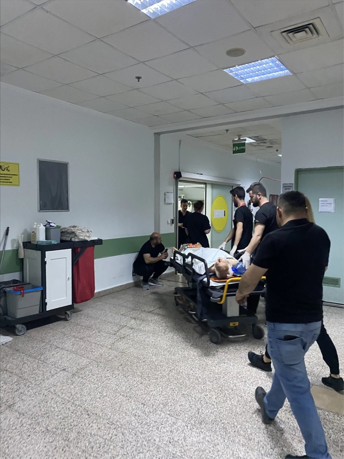 Samsun\'da Kurbanlık Boğa Tepmesi Sonucu Yaralanan Kişi Hastaneye Kaldırıldı