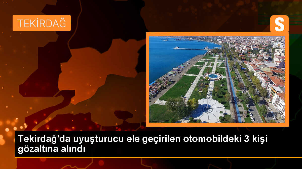 Çerkezköy\'de Uyuşturucu Operasyonu: 3 Gözaltı