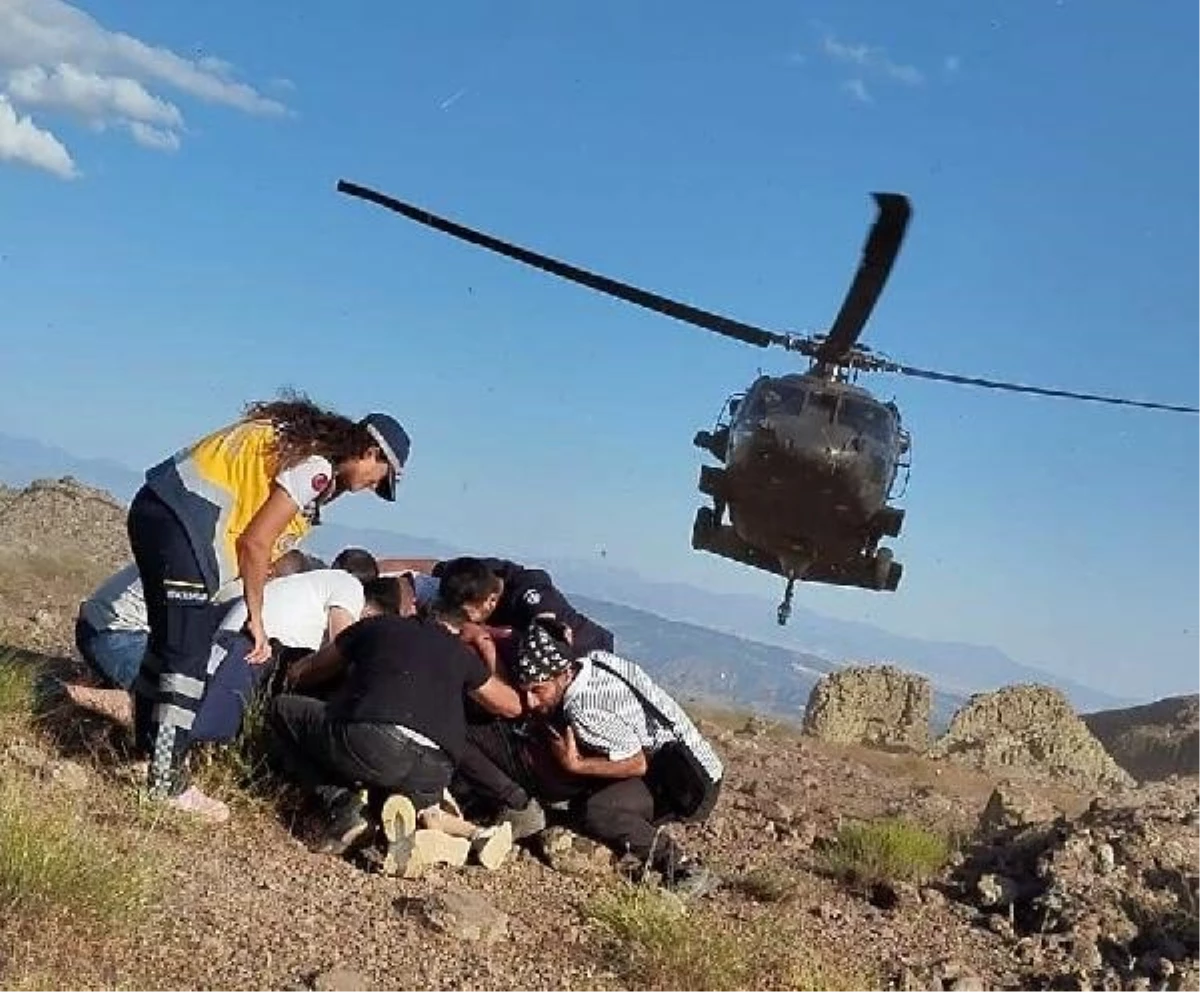 Tunceli\'de Yaralanan Genç Kız Helikopterle Hastaneye Ulaştırıldı