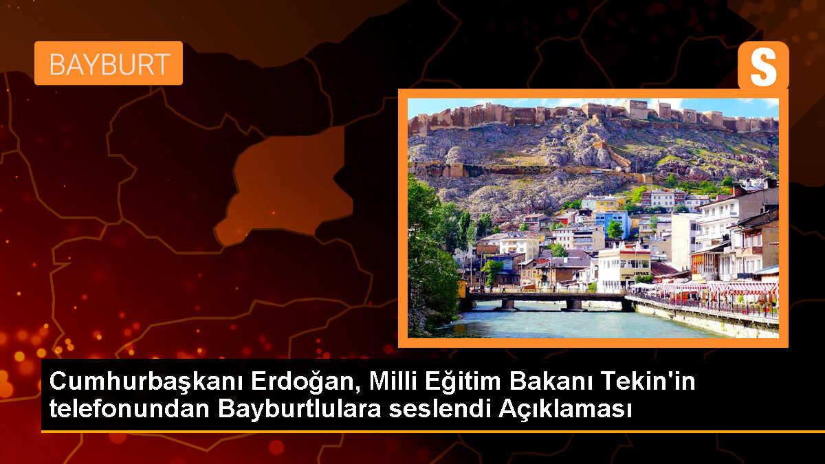 Cumhurbaşkanı Erdoğan, Bayburtluların Kurban Bayramı\'nı tebrik etti