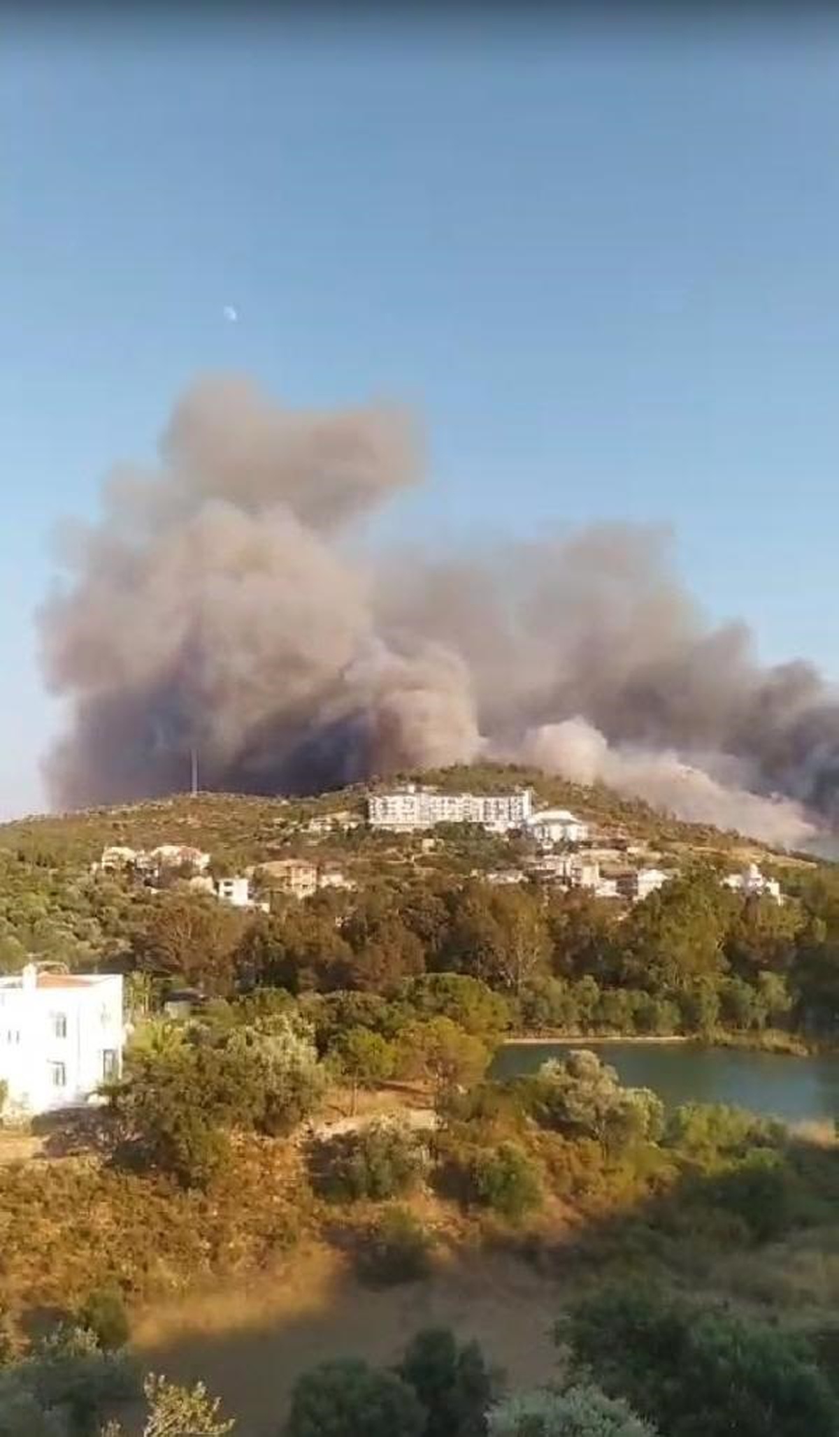 Muğla Datça\'da Otluk Alanda Yangın Çıktı