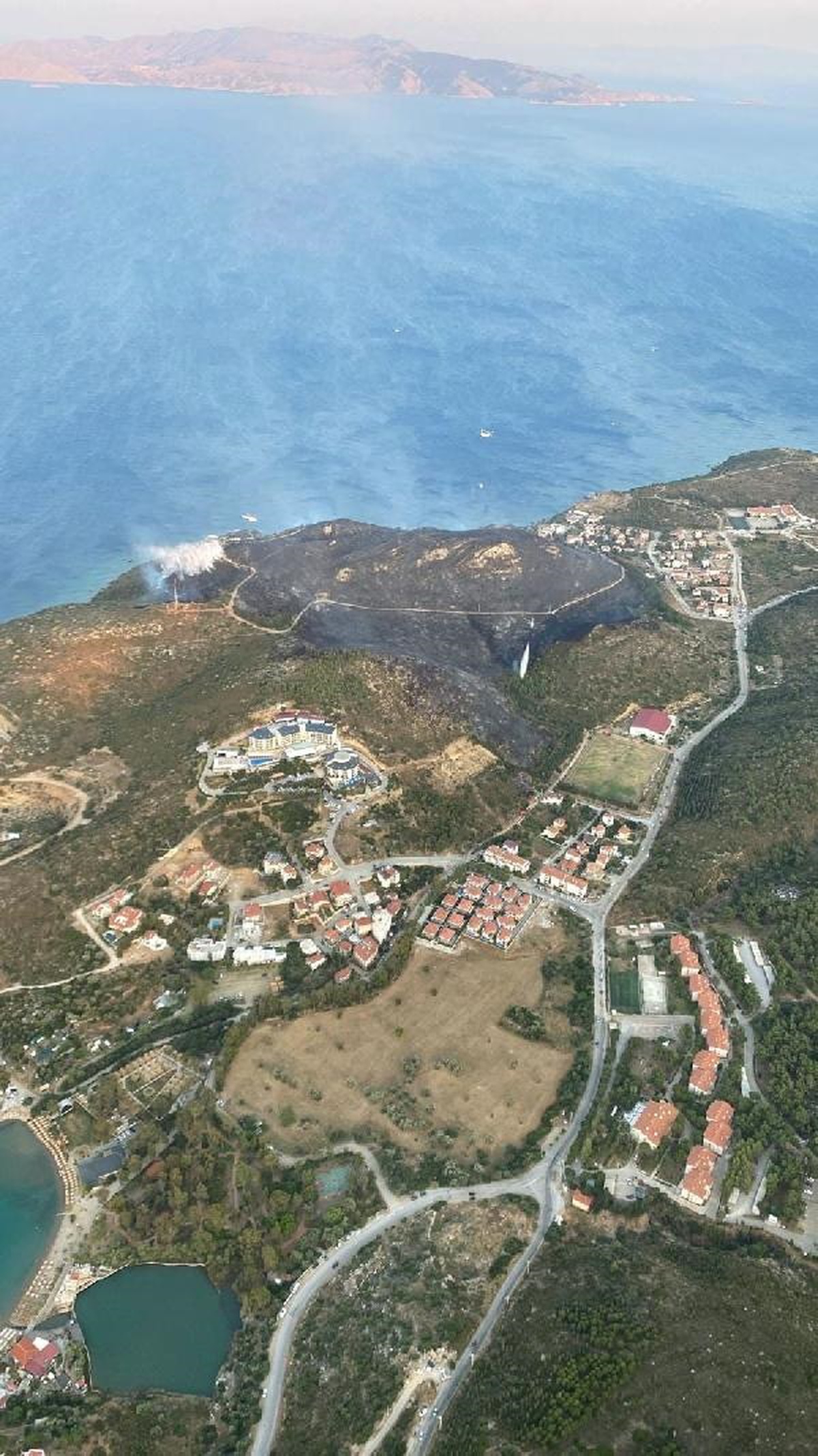 Muğla Datça\'da çıkan yangın kontrol altına alındı