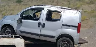 Kars'ın Kağızman ilçesinde otomobil devrildi: 1 ölü, 3 yaralı