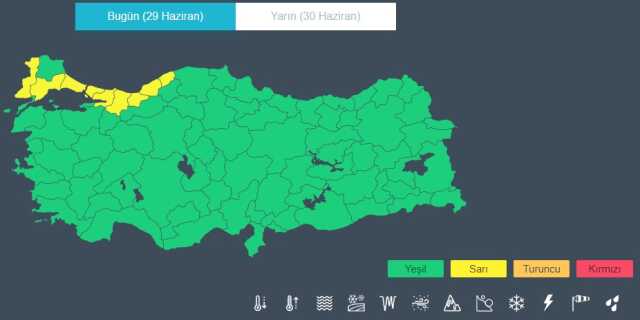 Meteoroloji'den 8 kente kuvvetli yağış uyarısı Meteoroloji'den 8 kente kuvvetli yağış uyarısı