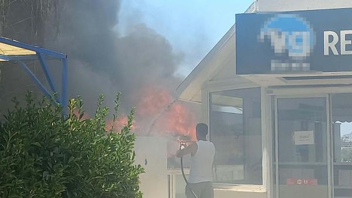 Bodrum\'da bir otelin deposunda çıkan yangın 2 saatte söndürüldü