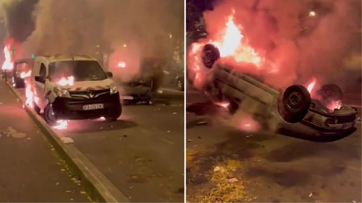 Fransa\'da polis 17 yaşındaki sürücüyü öldürdü, protestocular sokağı ateşe verdi