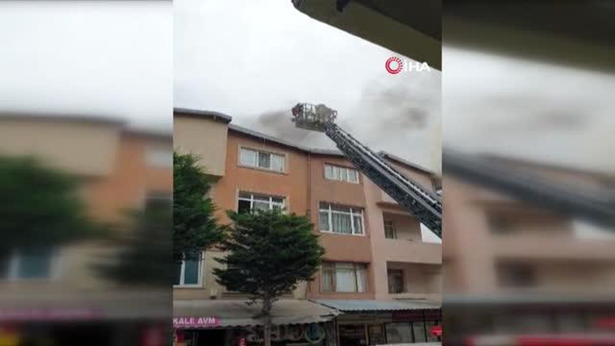 Ümraniye'de korkutan yangın: 1 kişi yaralandı