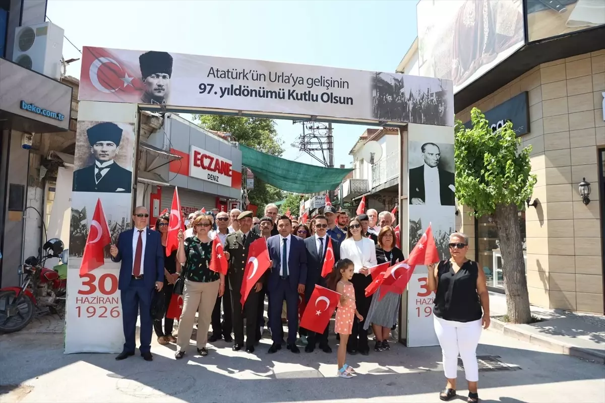 Atatürk\'ün Urla Ziyaretinin 97. Yıl Dönümü Törenle Kutlandı