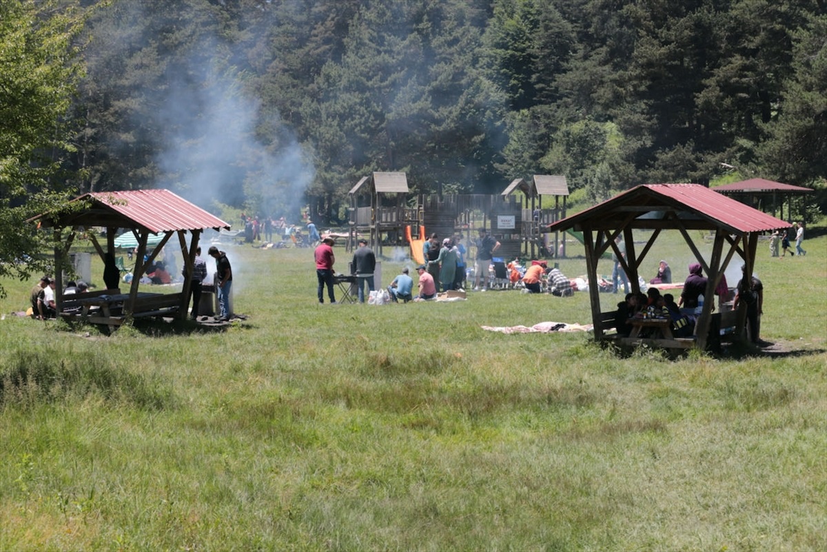 Abant Gölü Milli Parkı, Kurban Bayramı\'nda Ziyaretçi Akınına Uğradı