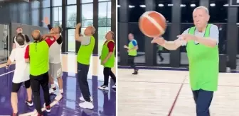 Eski Bakan Varank, Cumhurbaşkanı Erdoğan'la basketbol oynadı