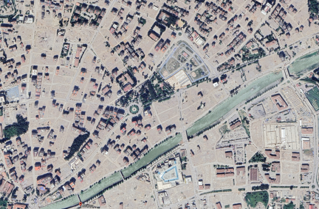 Kahramanmaraş depremi sonrası Hatay'da yıkımın izleri uydu fotoğraflarında