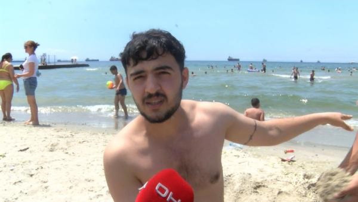 Küçükçekmece Menekşe Plajı\'nda Kurban Bayramı\'nda yoğunluk yaşandı