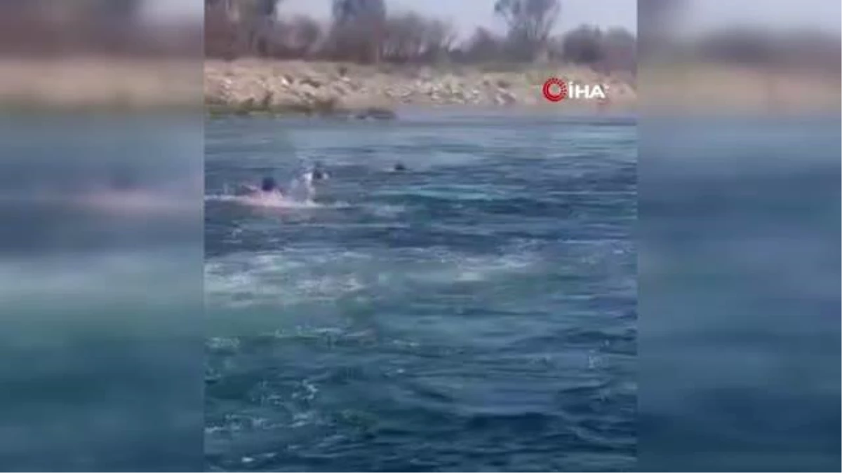 Fırat Nehri\'nde boğulma tehlikesi geçiren genç son anda kurtarıldı