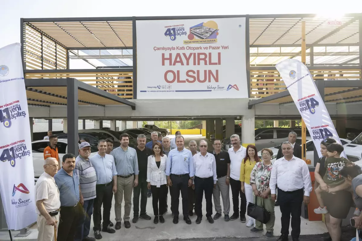 Vahap Seçer, Çamlıyayla Katlı Otopark ve Pazar Yeri\'nin Açılışını Gerçekleştirdi