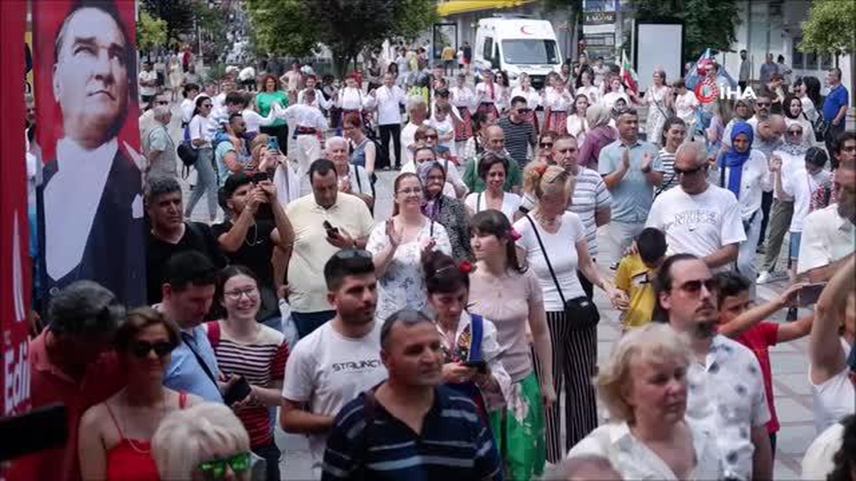 Edirne\'de Balkan Folklor Festivali coşkusu yaşandı