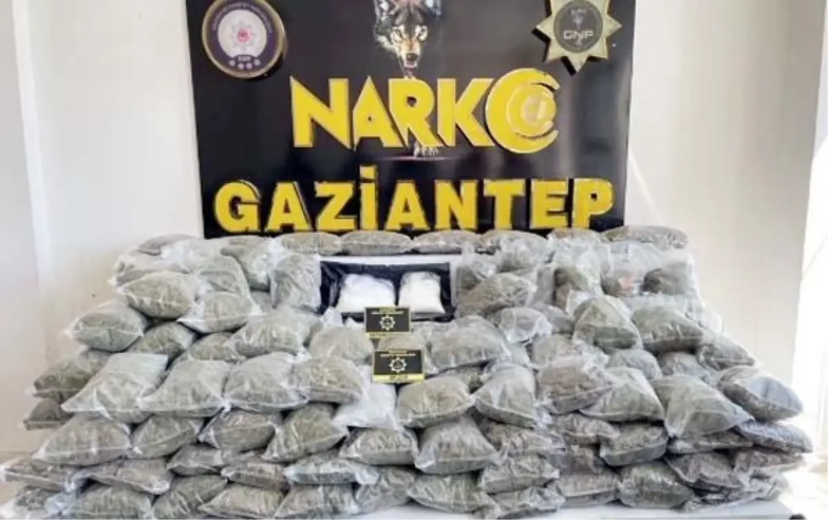 Gaziantep'te 80 Kilo Skunk ve 2 Kilo Metamfetamin Ele Geçirildi