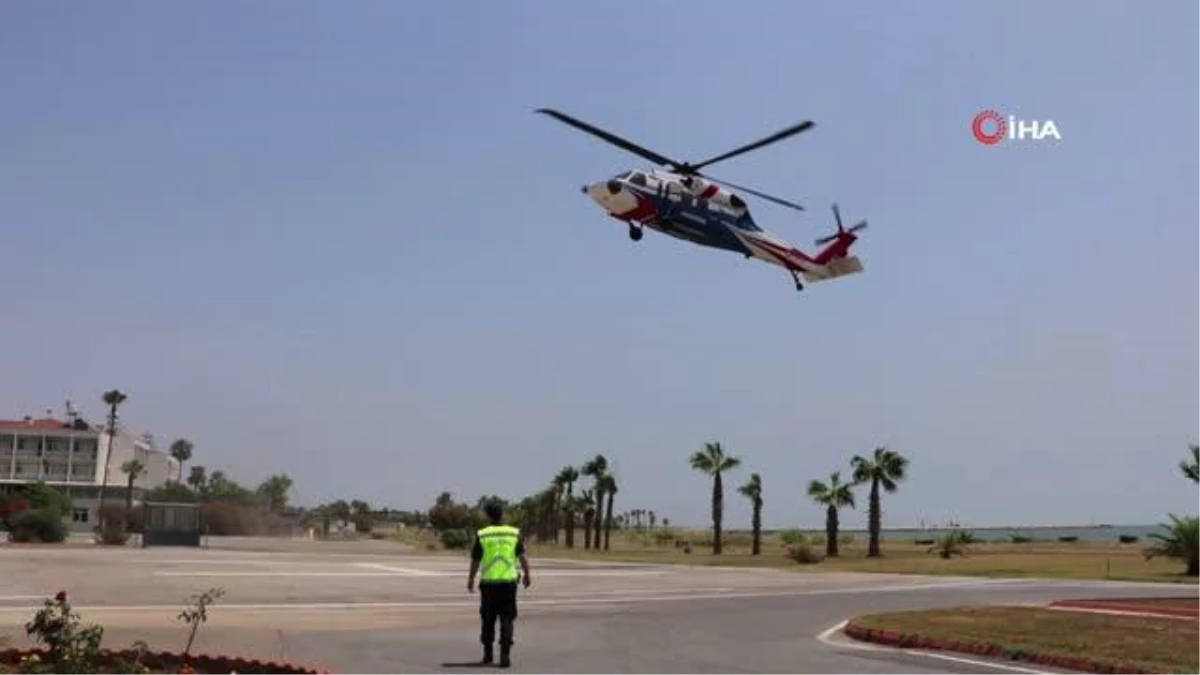 Mersin\'de Helikopter Destekli Trafik Denetimi