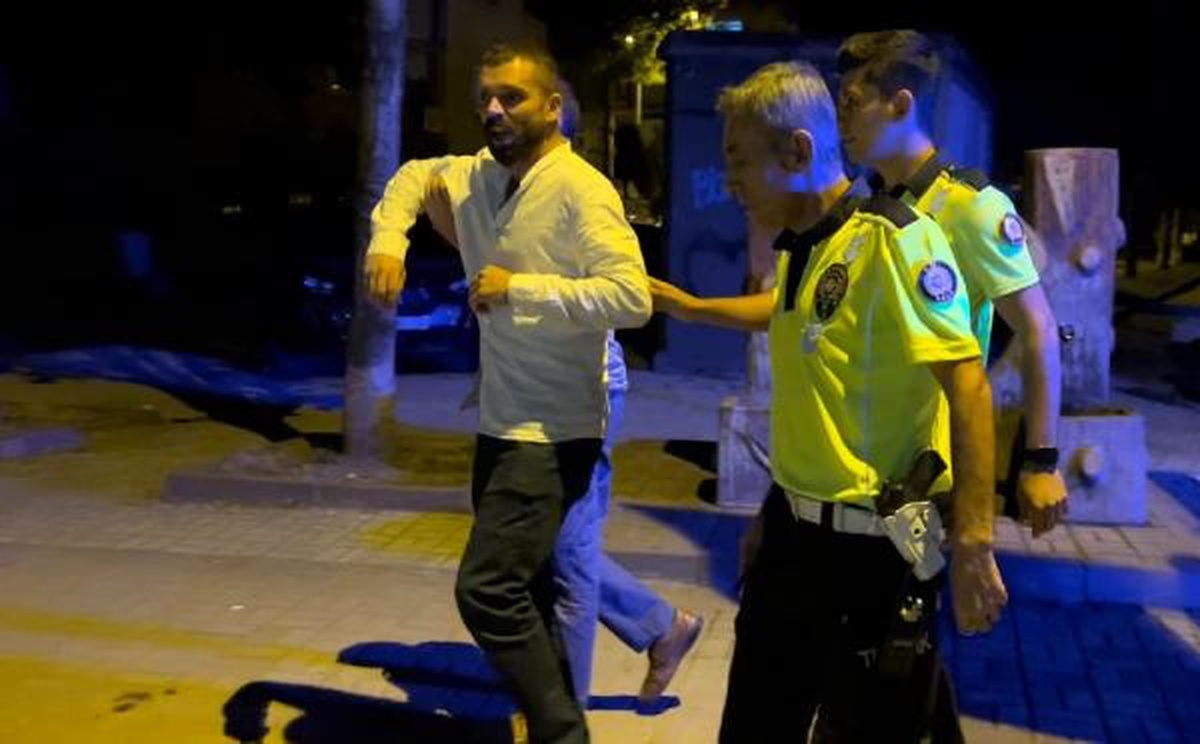 İnegöl\'de alkollü sürücü polis ekiplerine zor anlar yaşattı
