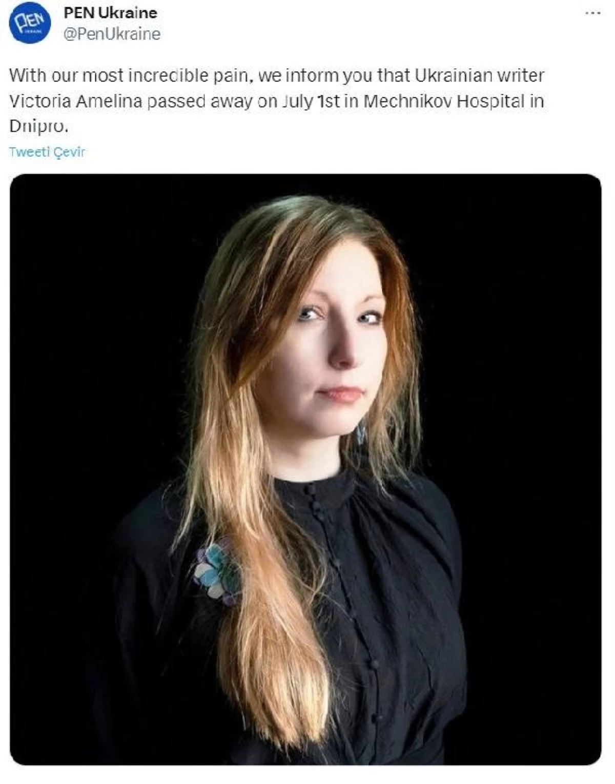Ukraynalı Yazar Victoria Amelina, Rus Saldırısında Hayatını Kaybetti