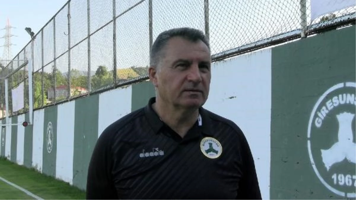 Giresunspor Teknik Direktörü Mustafa Kaplan: İlk hedef ligde kalmak