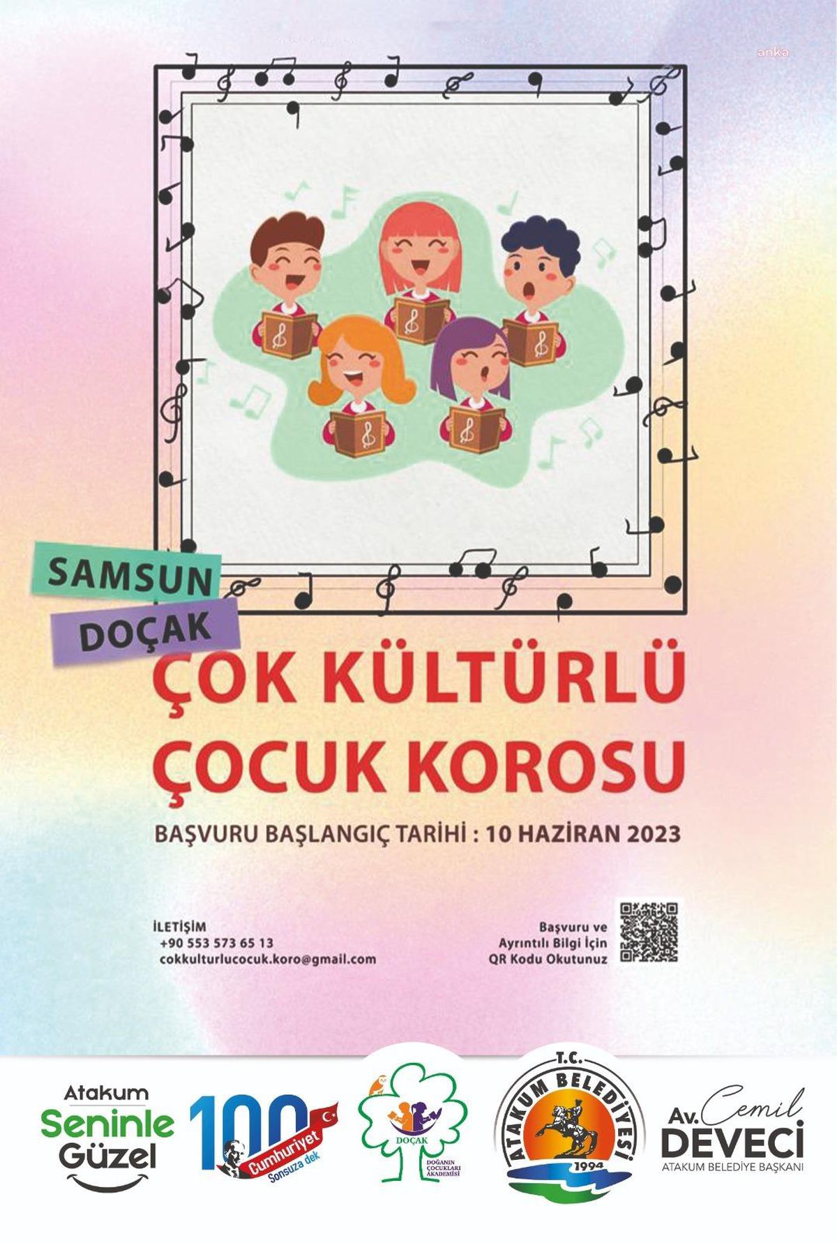 Atakum Belediyesi\'nden Çok Kültürlü Çocuk Korosu için kayıt fırsatı