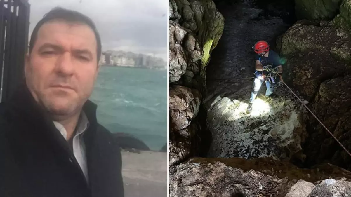 Buz mağarasında 80 metrelik çukura düşen şahıs hayatını kaybetti: Düşme anı kamerada