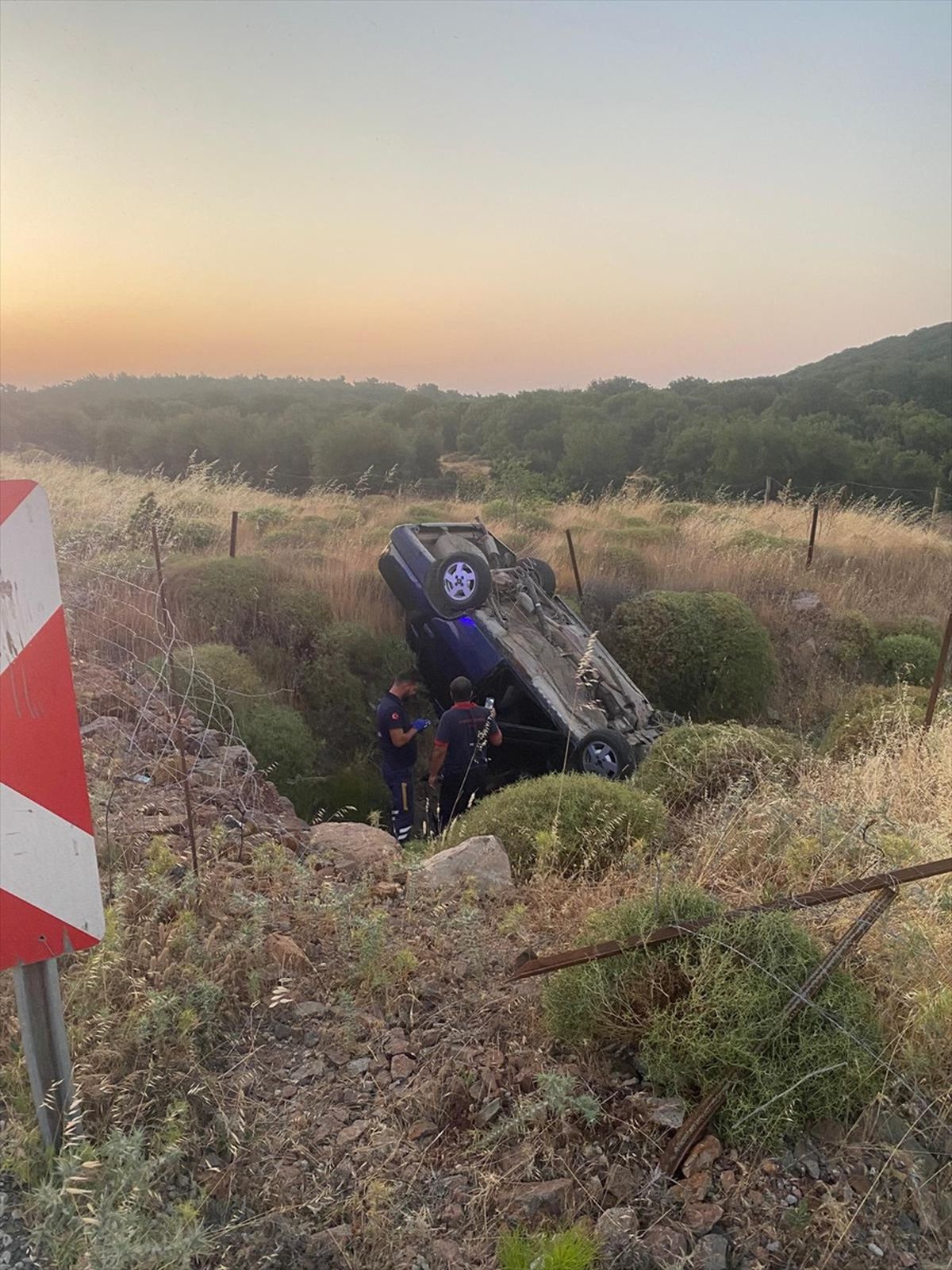 Çanakkale\'de trafik kazası: 1 ölü, 1 yaralı