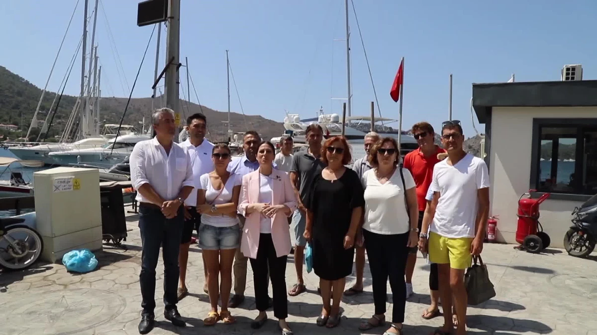 CHP Milletvekili Gizem Özcan, Marmaris\'teki Tekne Bağlama İskelesi\'nin kapasitesinin artırılmasına tepki gösterdi