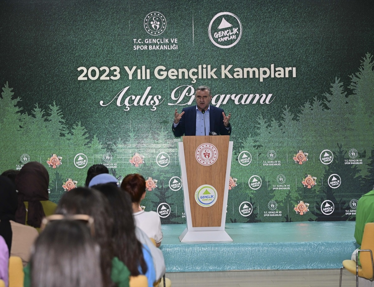 Gençlik ve Spor Bakanı Osman Aşkın Bak, 2023 Gençlik Kampları\'nın açılışında konuştu