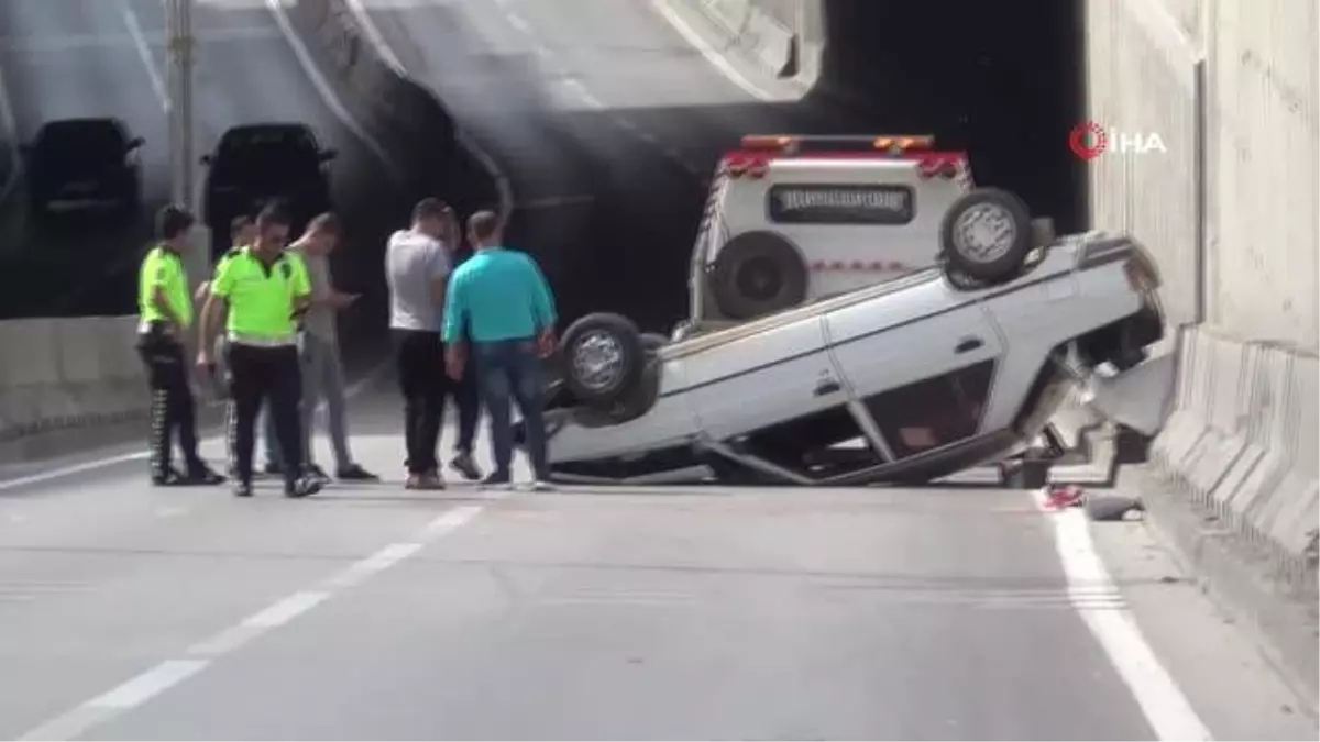 Kontrolden çıkan otomobil takla attı: 2 yaralı