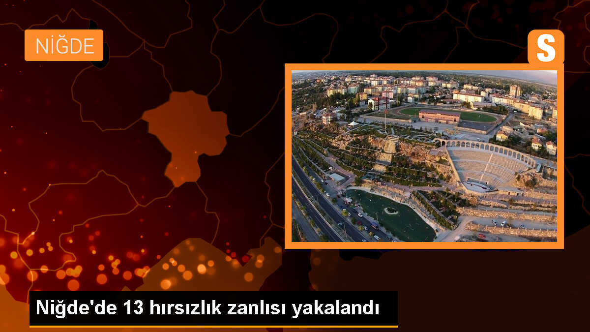 Niğde\'de 33 ayrı hırsızlık olayıyla ilgili 13 şüpheli yakalandı
