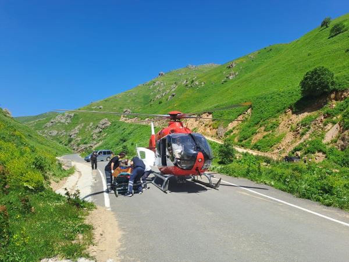 Hava Ambulansıyla Kalça Protezi Çıkan Hastaya 20 Dakikada Yardım