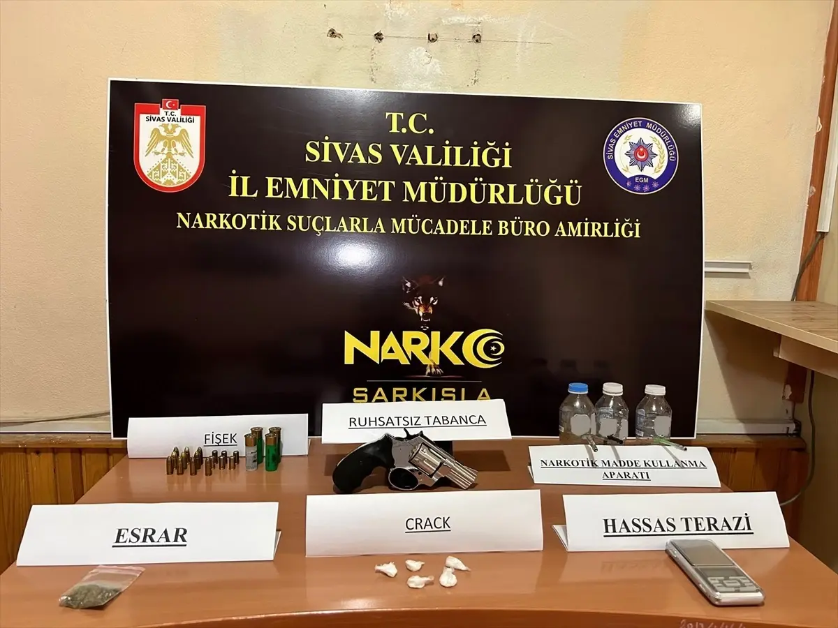 Şarkışla'da Uyuşturucu Operasyonu: Gözaltına Alınan Şüpheli Hakkında İşlem Yapıldı