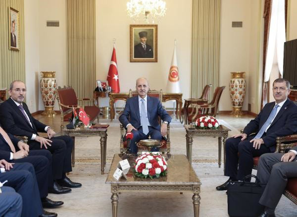 TBMM Başkanı Numan Kurtulmuş, Ürdün Başbakan Yardımcısı Ayman Safadi\'yi kabul etti