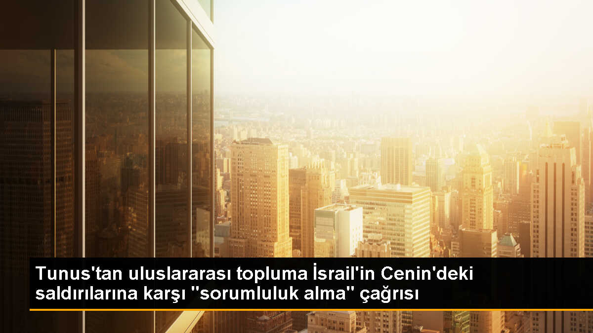 Tunus, İsrail\'in Cenin\'deki saldırılarına karşı uluslararası toplumu sorumluluk almaya çağırıyor