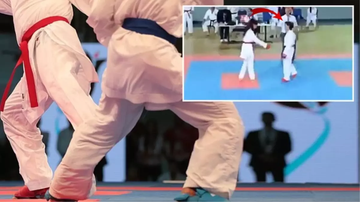 Yenilgiyi hazmedemeyen Ermeni karateciden, kendisine el uzatan Azerbaycanlı rakibine utanç verici hareket
