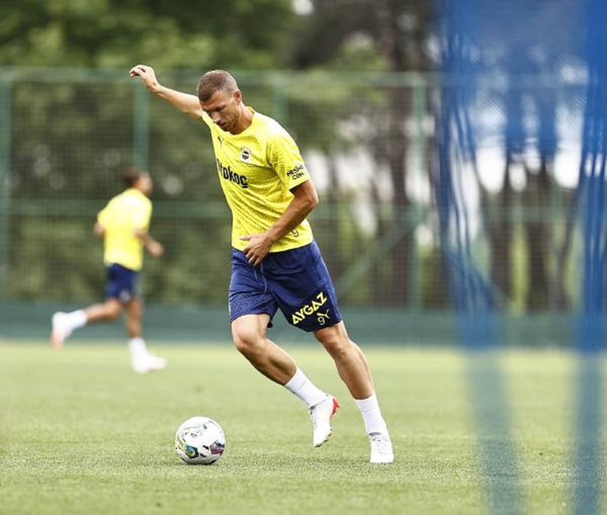Fenerbahçe\'nin yeni transferi Edin Dzeko ilk antrenmana çıktı