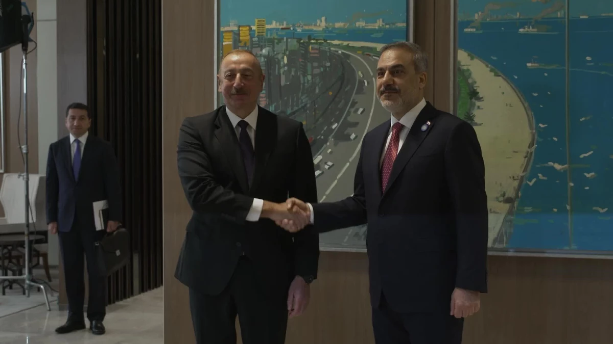 Dışişleri Bakanı Hakan Fidan, Azerbaycan Cumhurbaşkanı İlham Aliyev ile Görüştü