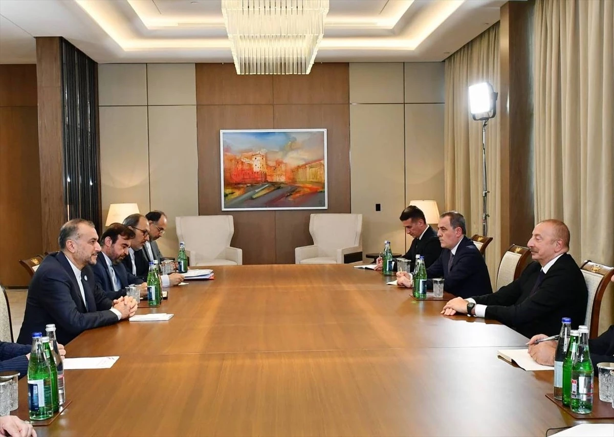 Azerbaycan Cumhurbaşkanı İlham Aliyev, İran Dışişleri Bakanı Hüseyin Emir Abdullahiyan\'ı kabul etti