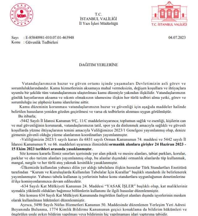 İstanbul Valiliği kafelerde nargile servisinin yasaklandığını duyurdu