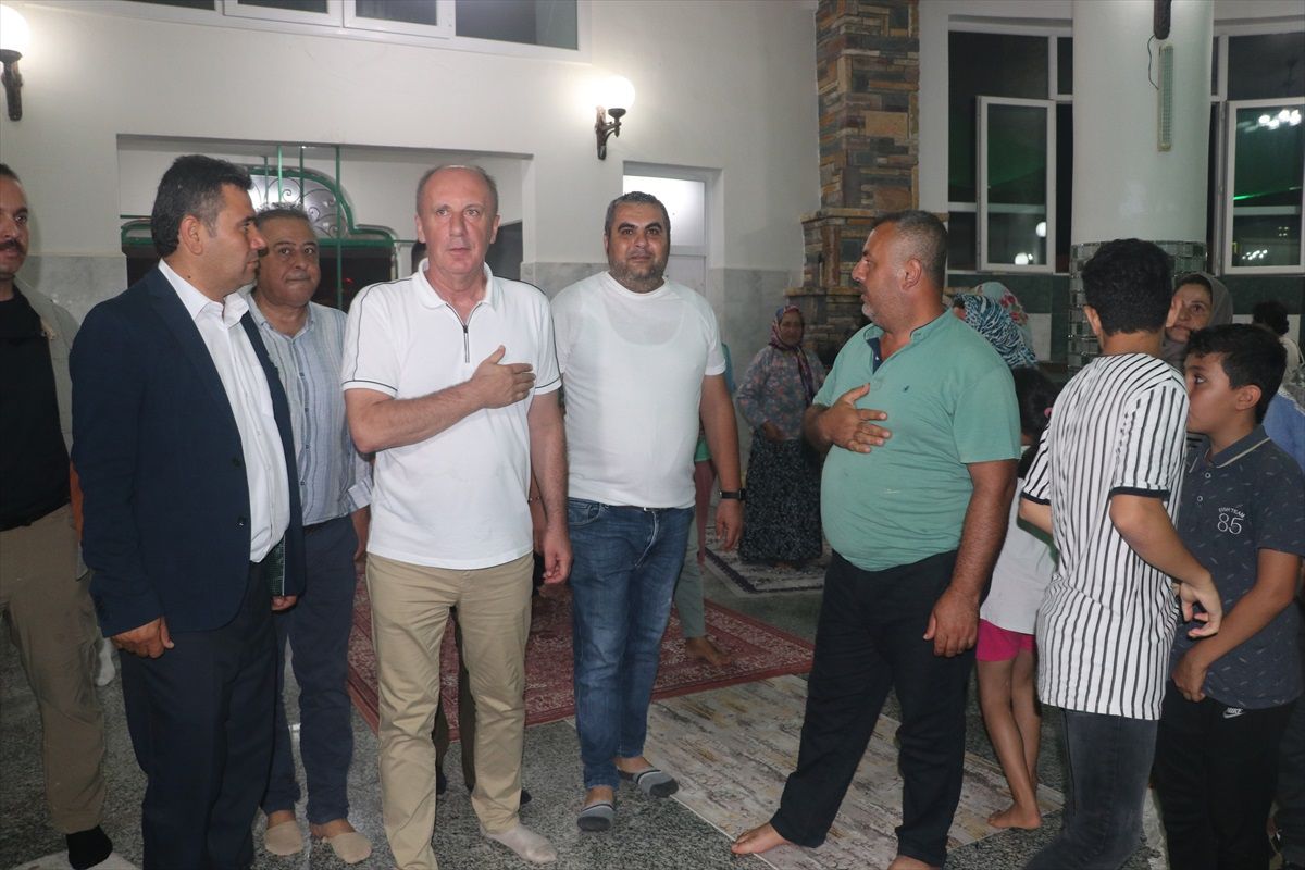 Muharrem İnce, Hatay\'da depremzedeleri ziyaret etti